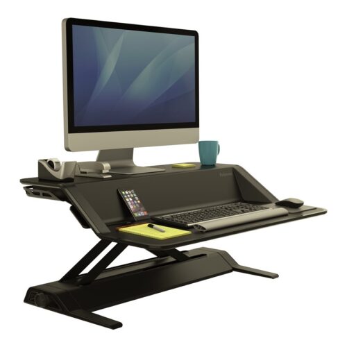 FELLOWES Plate-Forme Assis-Debout Lotus-Noir