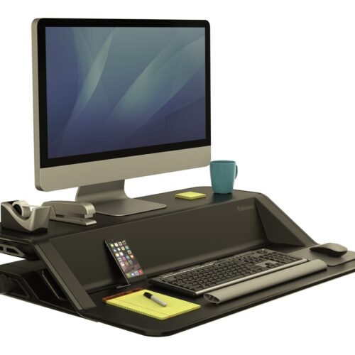 FELLOWES Plate-Forme Assis-Debout Lotus-Noir