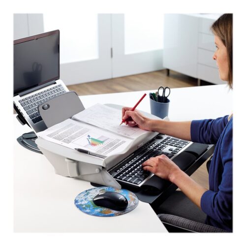 FELLOWES PLATEFORME DE LECTURE ET DÉCRITURE CLAVIER EASY GLIDE