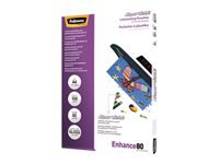 FELLOWES Pochettes SuperQuick brillantes A4 80 microns – Pack de 100