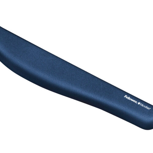 FELLOWES Repose poignet clavier PlushTouch™ – Bleu – Antibactérien