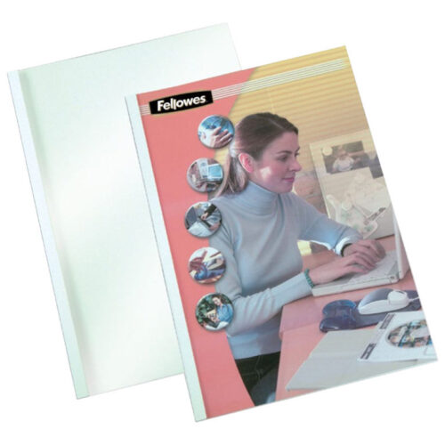 FELLOWES STANDING THERMAL COVER WHITE 8MM 100PK