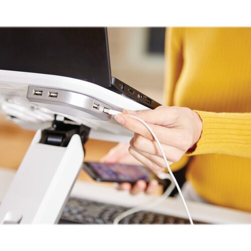 FELLOWES SUPPORT ORDINATEUR PORTABLE HANA 230V EU/UK – BLANC