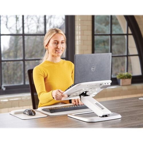 FELLOWES SUPPORT ORDINATEUR PORTABLE HANA 230V EU/UK – BLANC