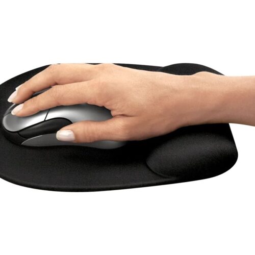 FELLOWES Tapis de souris repose poignet Mousse Mémoire de forme Noir