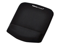 FELLOWES Tapis de souris – Repose poignet PlushTouch™ – Noir – Antibactérien
