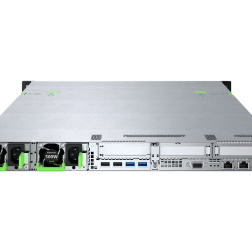 FUJITSU PRIMERGY RX1330 M5 Intel Xeon E-2336 6C/12T 2.90GHz 1x16Go 4×2.5p 2x1Go TPM 2.0 1xRPS 500W Titanium 1YW Short Depth