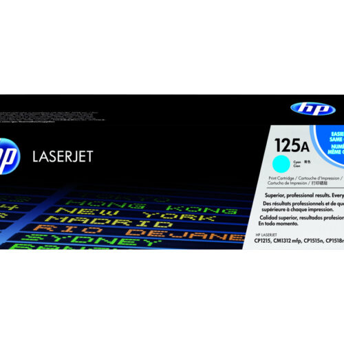 HP 125A original Colour LaserJet Toner cartridge CB541A cyan standard capacity 1.400 pages 1-pack
