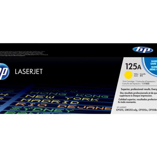 HP 125A original Colour LaserJet Toner cartridge CB542A yellow standard capacity 1.400 pages 1-pack