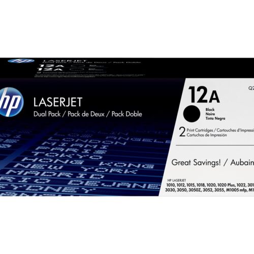 HP 12AD original Laserjet Toner cartridge Q2612AD black standard capacity 2 x 2.000 pages 2-pack