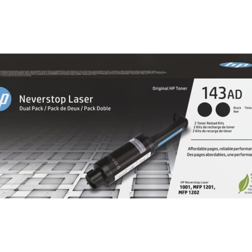 HP 143AD Neverstop Toner Reload Kit 2-Pack