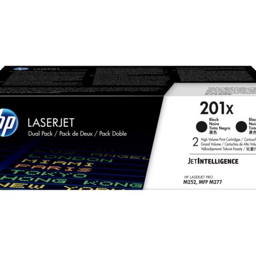 HP 201X original LaserJet Toner cartridge CF400XD Black High Yield 2-pack