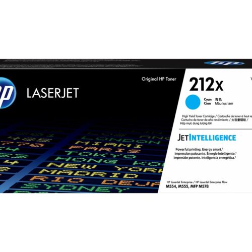 HP 212X High Yield Cyan Original LaserJet Toner Cartridge