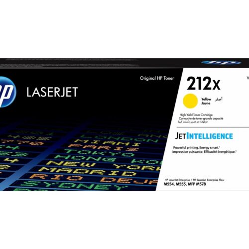 HP 212X High Yield Yellow Original LaserJet Toner Cartridge