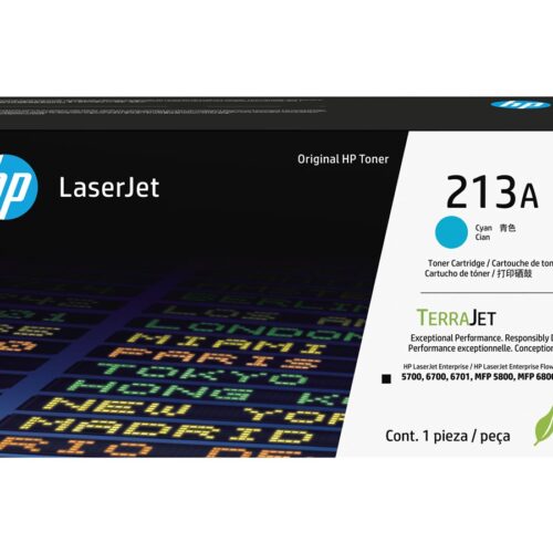 HP 213A Cyan Original LaserJet Toner Cartridge