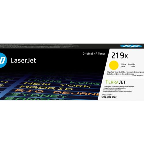 HP 219X High Yield Yellow Original LaserJet Toner Cartridge