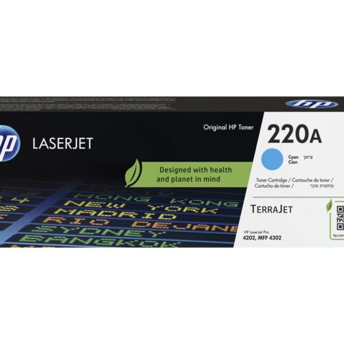 HP 220A Cyan Original LaserJet Toner Cartridge