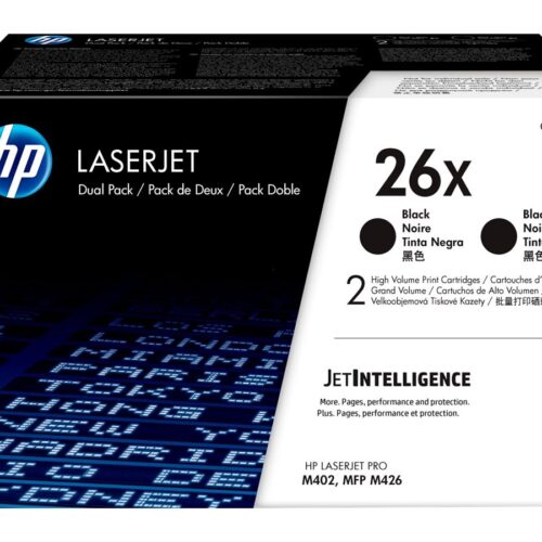 HP 26X original LaserJet Toner cartridge CF226XD Black High Yield 2-pack