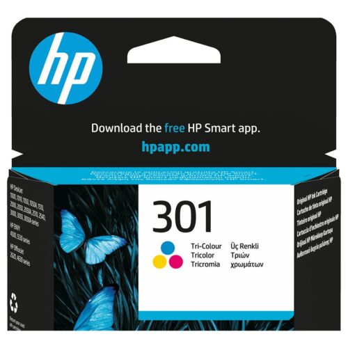 HP 301 original Ink cartridge CH562EE 301 tri-colour standard capacity 3ml 165 pages 1-pack Blister multi tag