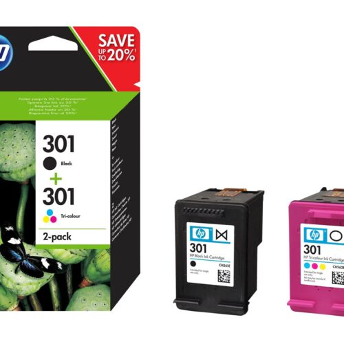 HP 301 original Ink cartridge N9J72AE 301 combo 2-Pack