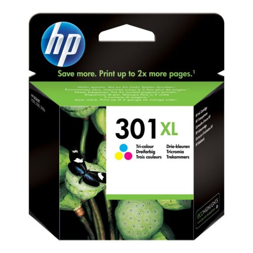 HP 301XL original Ink cartridge CH564EE 301 tri-colour high capacity 330 pages 1-pack Blister multi tag