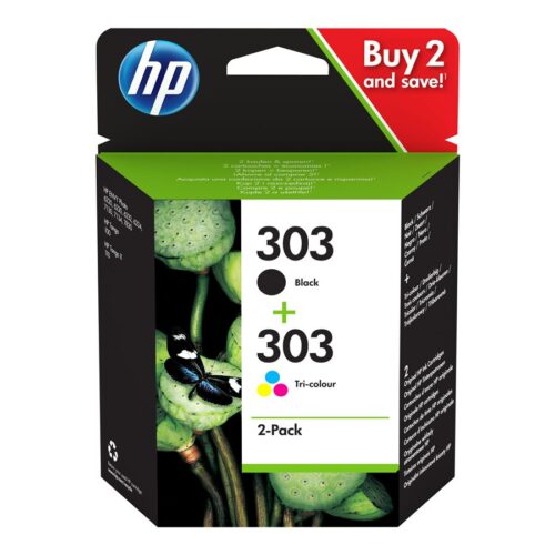 HP 303 2-pack Black/Tri-color Original Ink Cartridge