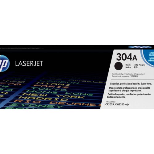 HP 304A original Colour LaserJet Toner cartridge CC530A black standard capacity 3.500 pages 1-pack ColorSphere