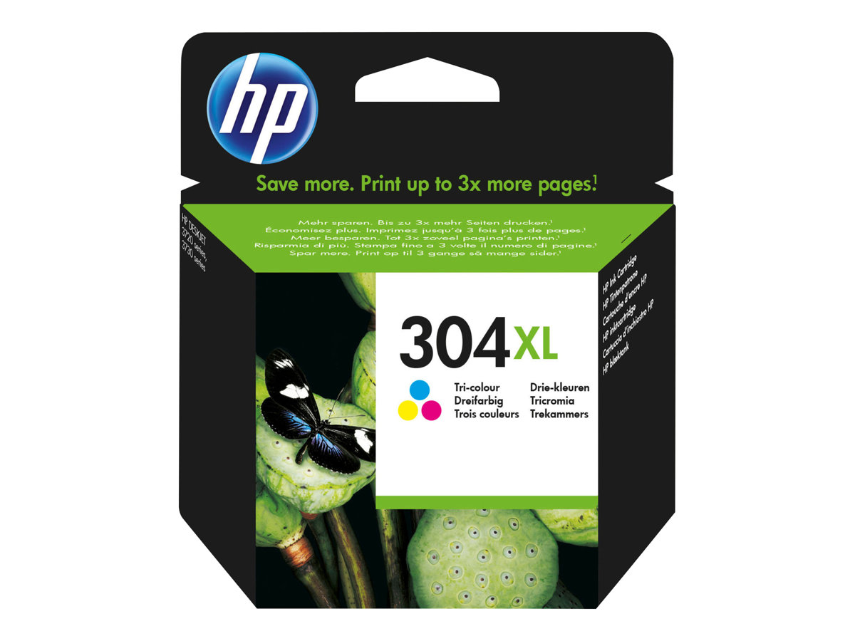 HP 304XL original Ink cartridge N9K07AE 301 Tri-Color Blister