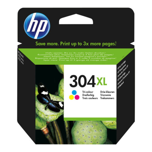 HP 304XL original Tri-color Ink cartridge N9K07AE UUS