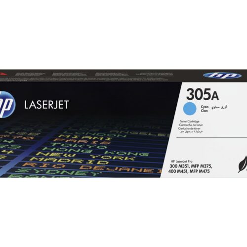 HP 305A original LaserJet Toner cartridge CE411A cyan standard capacity 2.600 pages 1-pack