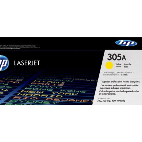 HP 305A original LaserJet Toner cartridge CE412A yellow standard capacity 2.600 pages