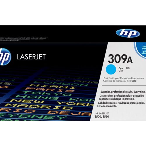 HP 309A Colour LaserJet original cartouche de toner cyan capacité standard 4.000 pages pack de 1