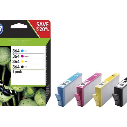 HP 364 original CMYK Ink cartridge N9J73AE 301 combo 4-Pack