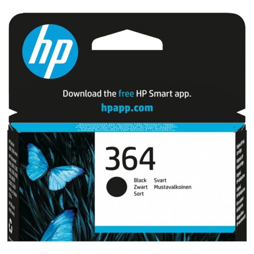 HP 364 original Ink cartridge CB316EE BA1 black standard capacity 6ml 250 pages 1-pack with Vivera Ink cartridge