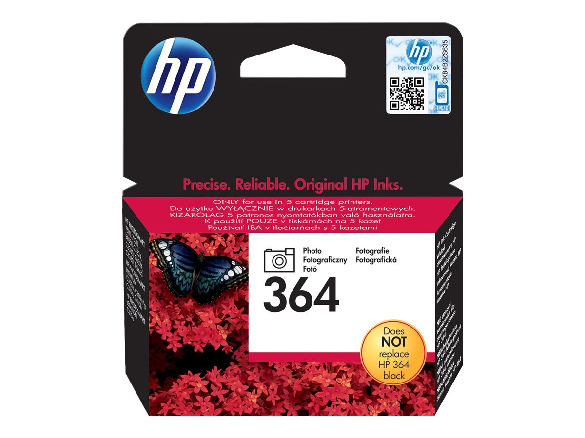 HP 364 original Ink cartridge CB317EE 301 photo black standard capacity 3ml 1-pack Blister multi tag