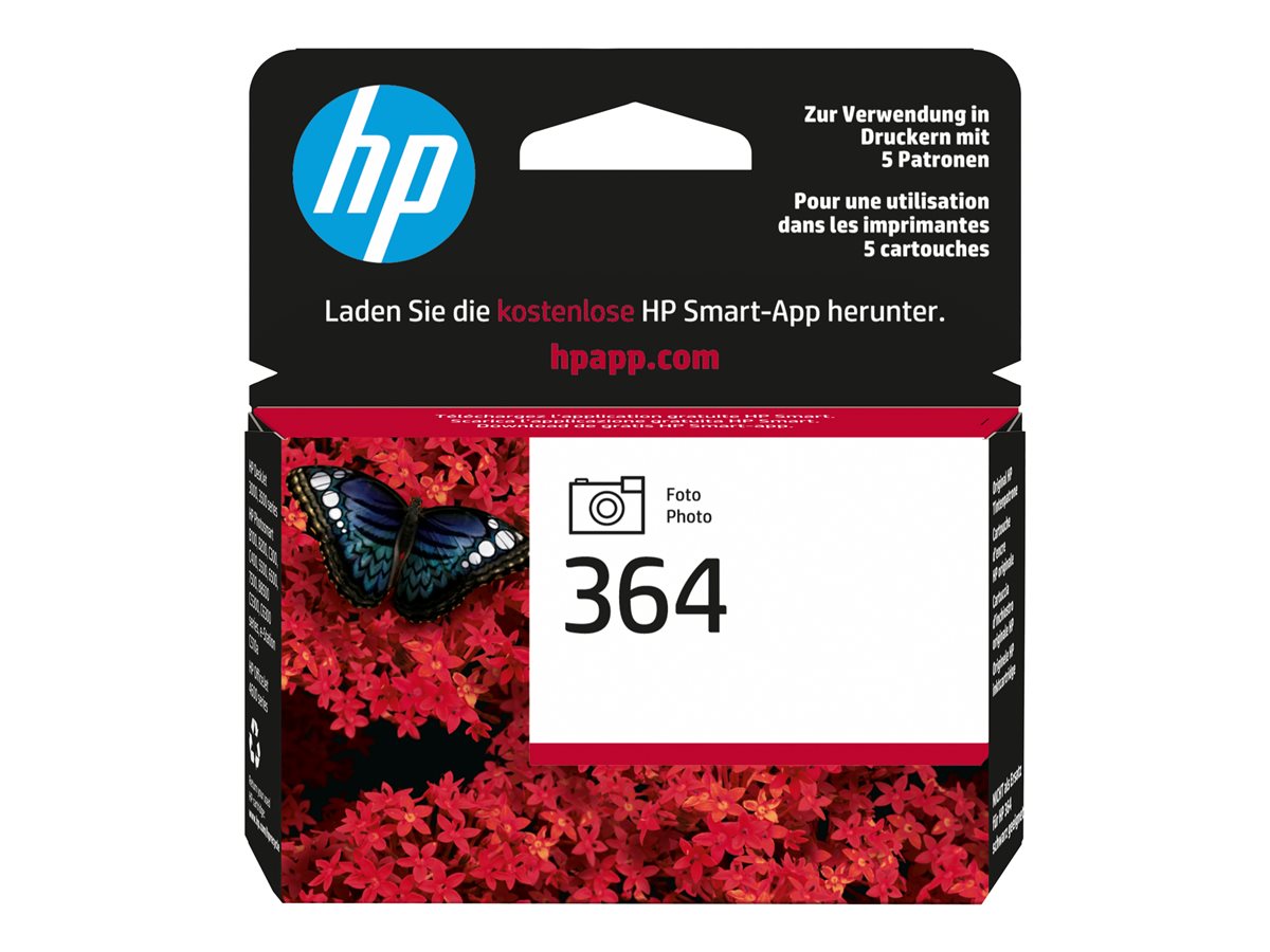 HP 364 original Ink cartridge CB317EE 301 photo black standard capacity 3ml 1-pack Blister multi tag