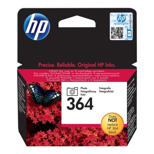 HP 364 original Ink cartridge CB317EE BA1 photo black standard capacity 3ml 1-pack with Vivera Ink cartridge