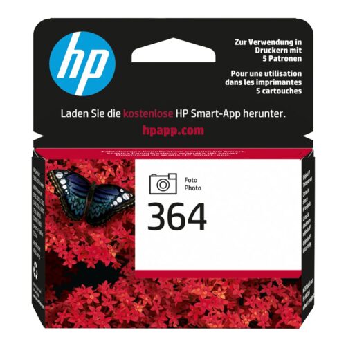 HP 364 original Ink cartridge CB317EE BA1 photo black standard capacity 3ml 1-pack with Vivera Ink cartridge
