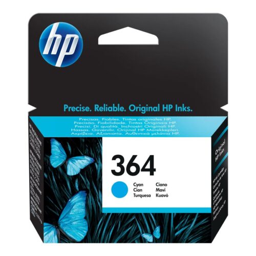 HP 364 original Ink cartridge CB318EE BA1 cyan standard capacity 3ml 300 pages 1-pack with Vivera Ink cartridge