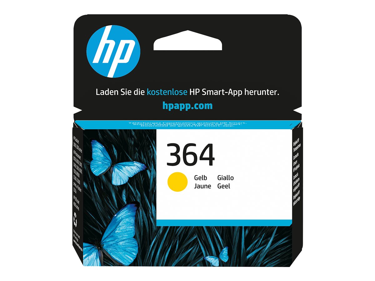 HP 364 original Ink cartridge CB320EE 301 yellow 3ml 300 pages 1-pack Blister multi tag with Photosmart Ink cartridge