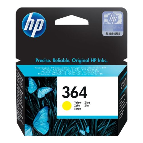HP 364 original Ink cartridge CB320EE BA1 yellow standard capacity 3ml 300 pages 1-pack with Vivera Ink cartridge