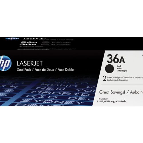 HP 36AD original LaserJet Toner cartridge CB436AD black standard capacity 2 x 2000 pages 2-pack