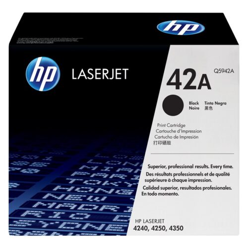 HP 42A original LaserJet Toner cartridge Q5942A black standard capacity 10.000 pages 1-pack