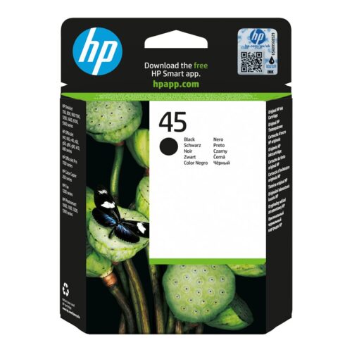 HP 45 original Ink cartridge 514645AE black high capacity 42ml 930 pages 1-pack