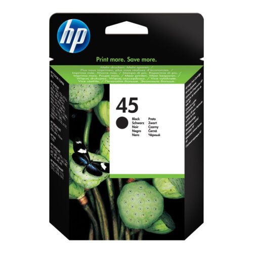 HP 45 original Ink cartridge 514645AE black high capacity 42ml 930 pages 1-pack