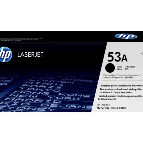 HP 53A original LaserJet Toner cartridge Q7553A black standard capacity 3.000 pages 1-pack