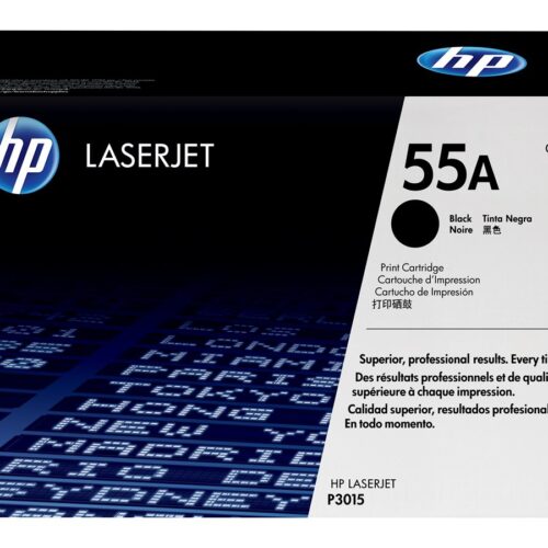 HP 55A original LaserJet Toner cartridge CE255A black standard capacity 6.000 pages 1-pack