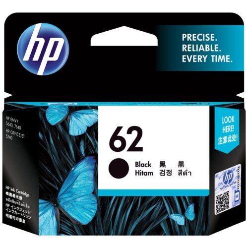 HP 62 original Ink cartridge C2P04AE UUS black standard capacity 1-pack