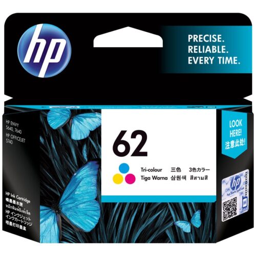 HP 62 original Tri-color Ink cartridge C2P06AE 301 Blister
