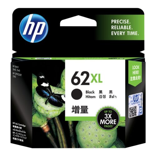 HP 62XL original Ink cartridge C2P05AE 301 black high capacity 1-pack Blister multi tag